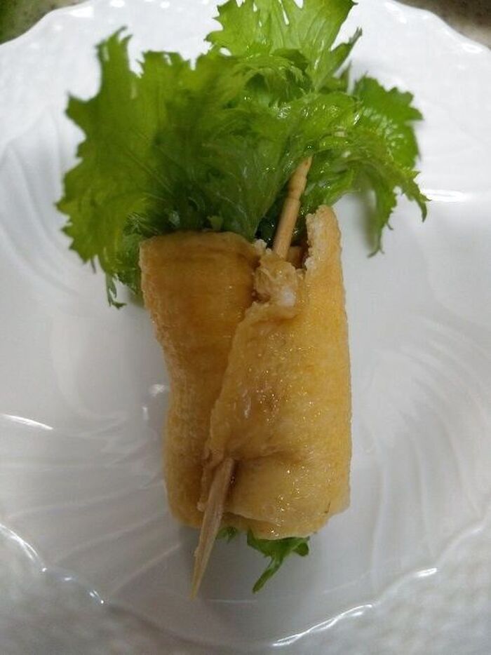 つまようじで留める