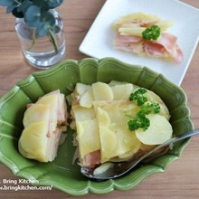 電子レンジ調理♪じゃがいもとハムのレンジ蒸し