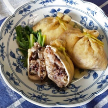 雑穀米の巾着煮