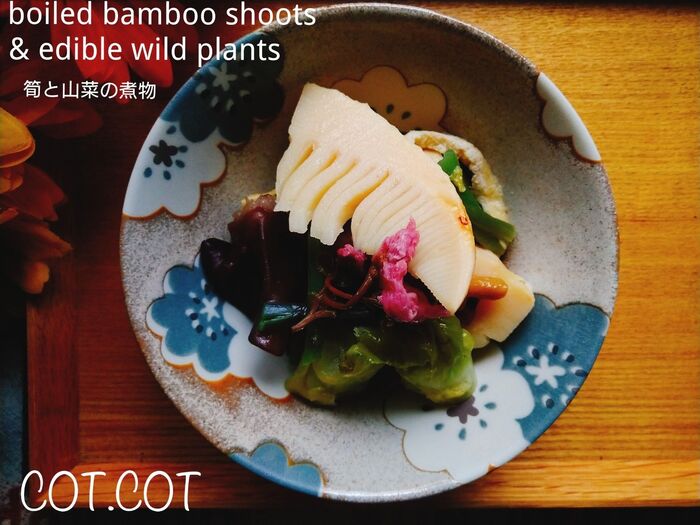 ★筍たっぷり入れて春の山菜も‼桜も咲きました。筍と山菜の煮物★