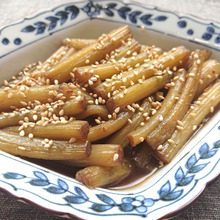 春のおとずれつわの甘辛油炒め