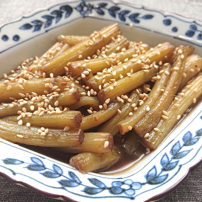 春のおとずれつわの甘辛油炒め