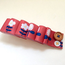 100均ハンドメイド⭐︎北欧柄の可愛いヘアアクセ の作り方