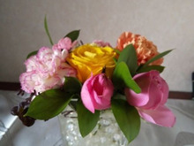 フラワーアレンジメントのリメイク