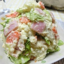 シャキシャキにやみつき♪ レタス入りポテトサラダ