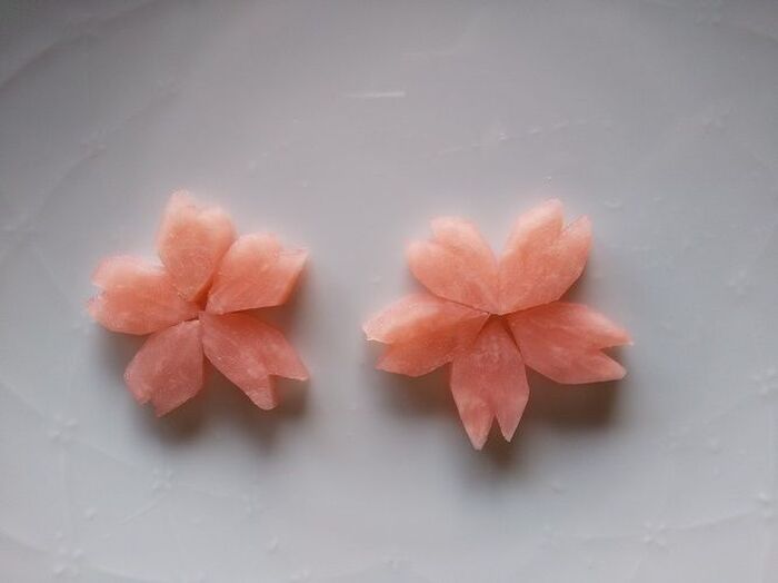 花びらのできあがり