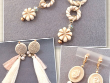 100均ハンドメイド♪アンティークビーズで作る大人可愛いイヤリング