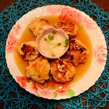 長芋餡かけハンバーグ