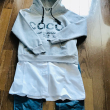 パーカーシャツリメイクしちゃいました。