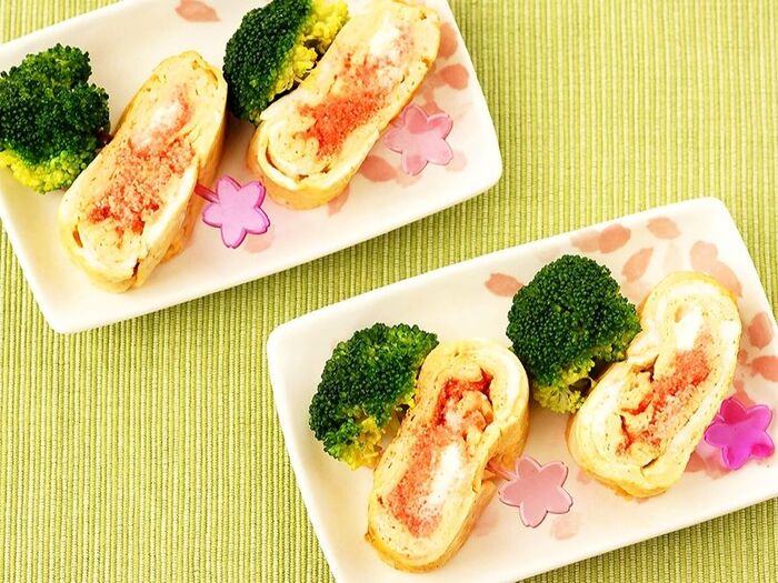 便利な野菜だし使用♪【明太子入り出し巻き卵~花見弁当】