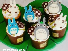 となりのトトロの抹茶カップケーキ☆ジブリスイーツ