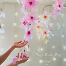 おうちの中でも桜咲く春♪ DAISOフラワーペーパーで四季の彩りDECO