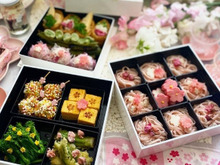 お重に詰めてお花見気分〜お花見弁当ころころ桜おにぎり