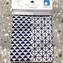 セリア「手ぬぐい風タオル」マスク型和柄!1枚で4柄のマスクを作ろう!