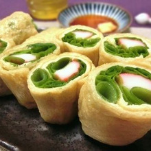 生姜醤油でヤミツキおつまみ♪ 油揚げのねぎ巻き焼き