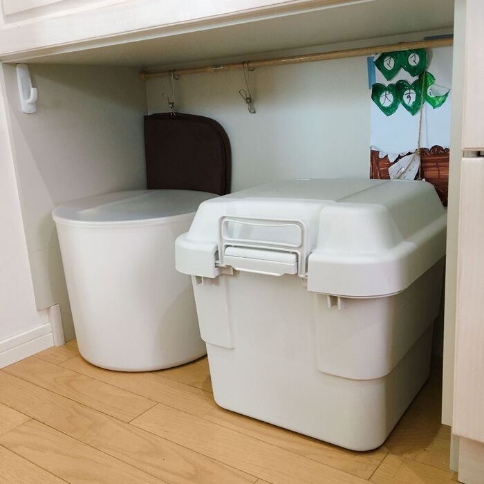 無印の頑丈ボックス│調味料のストック置き場に!