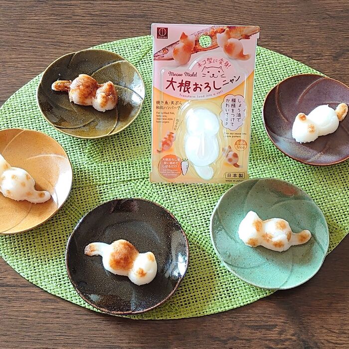 お醤油で模様をつけて かわいさUP