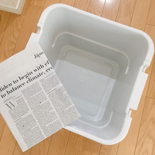 調味料の下には、掃除しやすい新聞紙☆