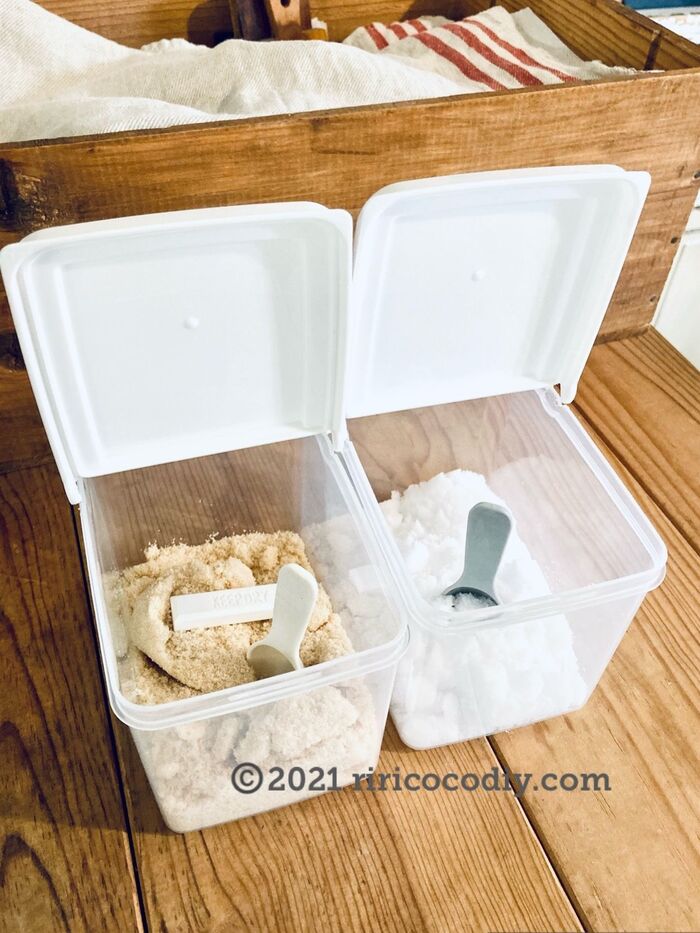 ごちゃごちゃした調味料をダイソー商品に詰め替え・スッキリ!