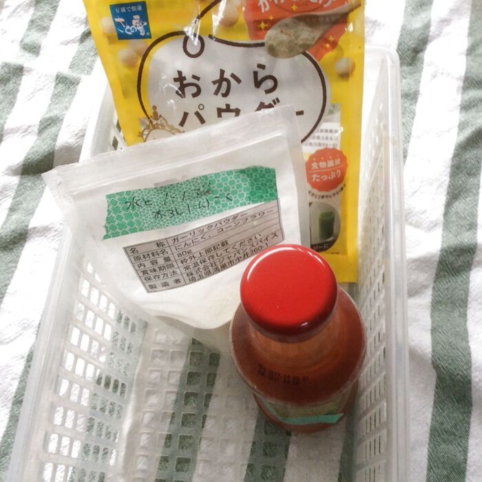 新顔調味料専用のボックスを作っています。