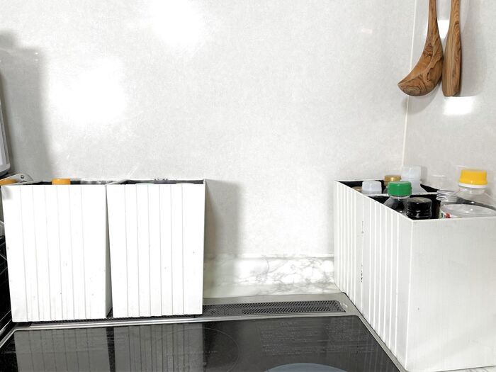 上から取り出しやすく 程よく隠せてスッキリ!