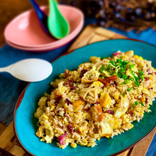 余った餃子の美味しい活用レシピ【餃子と柴漬けのチャーハン】