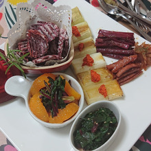 野菜の美味しいひねり、白ネギとビーツの場合・・・