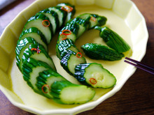 残ったビールでお漬物【きゅうりのビール漬け】