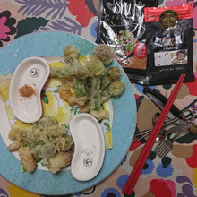 ネギ坊主に美味しいの魔法をかける!! 天ぷら、塩2種