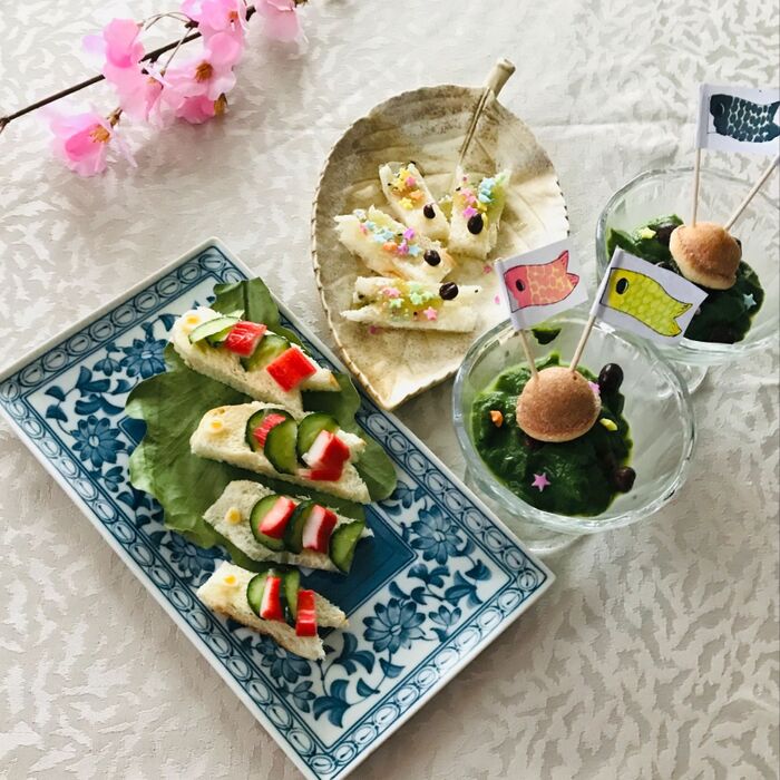 ちょこっと鯉のぼりスイーツ(^O^☆♪