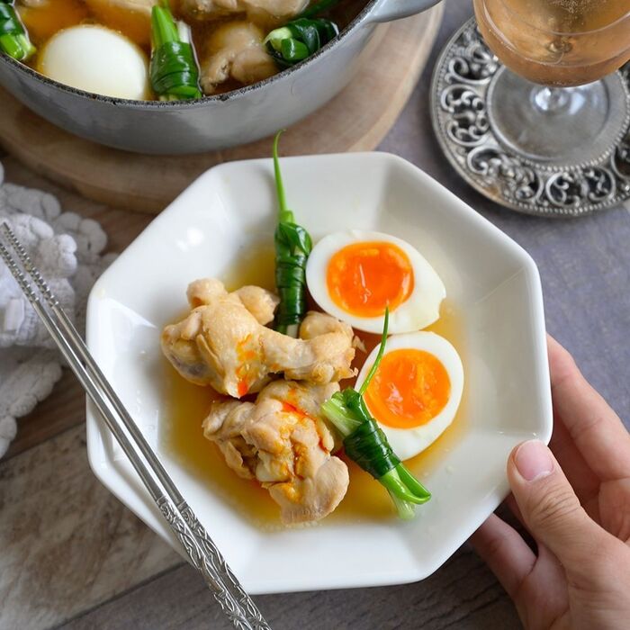 【おおもりメシ子さんのアレを使って】ねぎ鶏のすっぱ煮