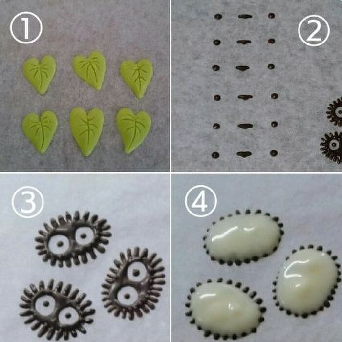 【チョコパーツを作る】