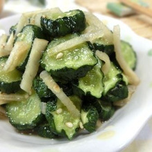 ポリポリ止まらない♪ 干しきゅうりの生姜めんつゆ和え