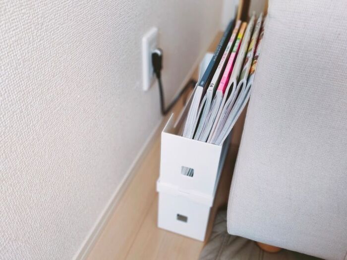 上に収納をプラスすると、より便利に♪
