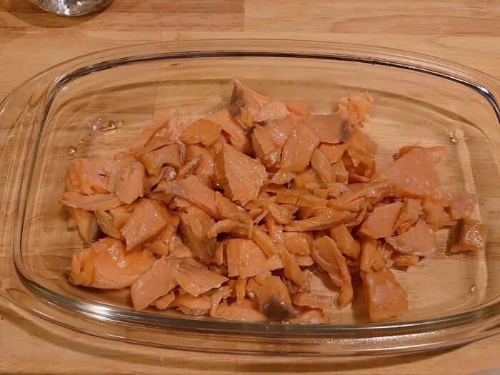 耐熱容器に移しました