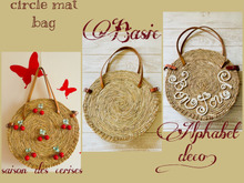 DAISOグッズを組合わせてサマークラフト♪ バスケット風サークルBag