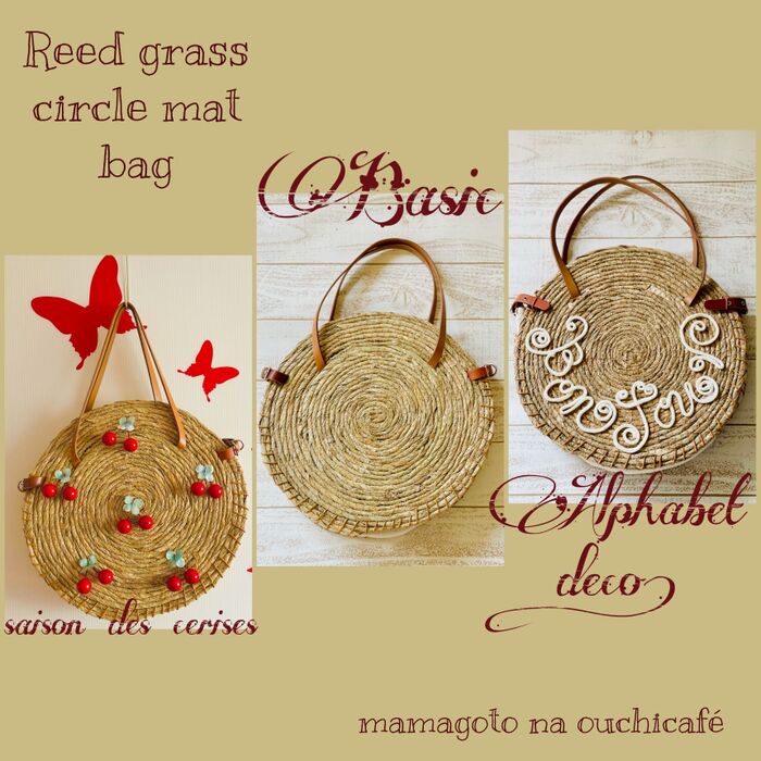 DAISOグッズを組合わせてサマークラフト♪ バスケット風サークルBag