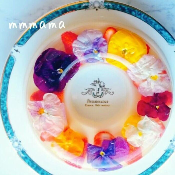 簡単!お花の甘酒ゼリー☆