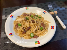 ☆今が旬!ムチムチ感がたまらない!ホタルイカの和風ガーリックパスタ☆