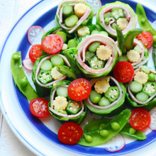 春を味わうグリーンロールサラダ