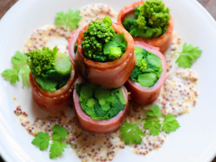 春限定の味覚♡菜の花のベーコン巻き