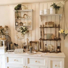 【家具DIY】シャビーシックな板壁付大型家具!リメイクではなく一から