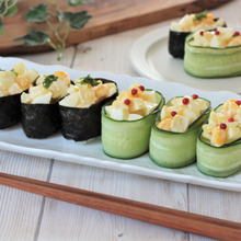 食感が楽しい!数の子とゆでたまごのタルタル軍艦