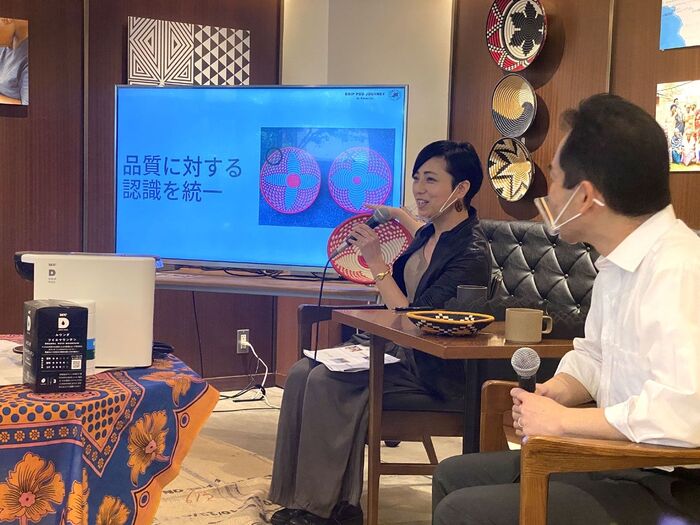 対談ゲストのRuise B代表の小澤里恵さん