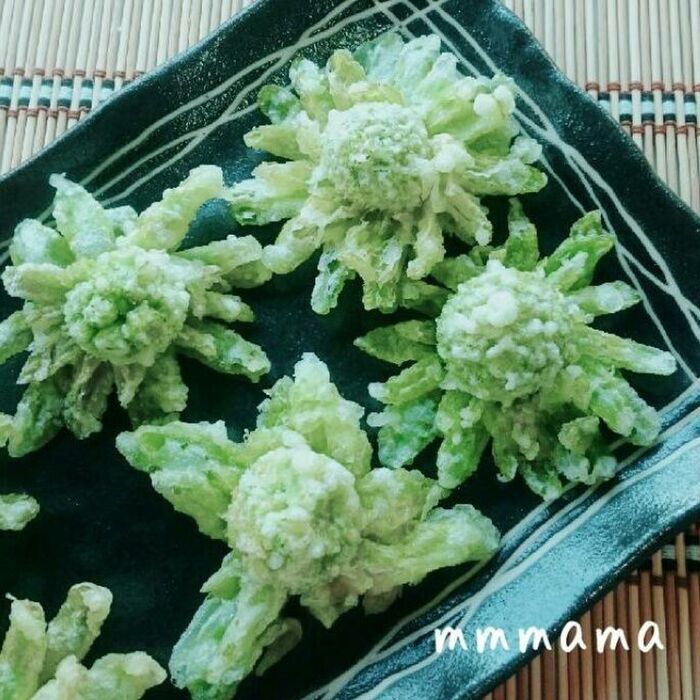 お花みたい☆ふきのとうの天ぷら☆天ぷら上手になる方法