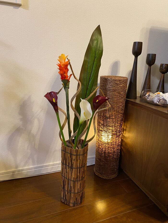 100均で花器を作りました