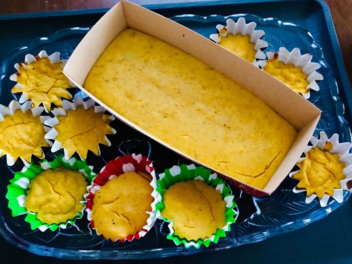 材料4つ!砂糖なし!油なし!小麦粉無し!グルテンフリーケーキ^o^