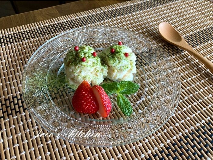 ♡ひきわり納豆でトルコアイス風スイーツ♡