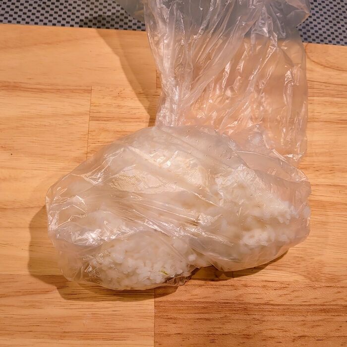 冷やご飯をレンチン