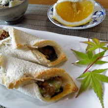 納豆のパン包み